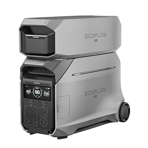 EF ECOFLOW 8kWh Portable Power Station: DELTA Pro 3 with Extra Battery, 120/240V 4000W AC Output, Solar Generator for Home Use, Camping, Emergencies, Power Outages, RVs, and Outdoor Generators