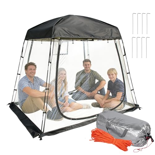 2-4 Person PVC Sports Tent Clear Sun Shelter with...