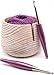 Furls Crochet Hook, Odyssey Purple, Nickel Plated Tip for Effortless Glide, Ergonomic Handle Crochet Hooks 7