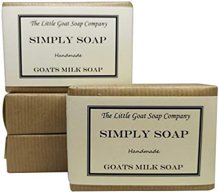 4 x Simply Goats Milk Soap. Unscented 100g. Sensitive Skin. Eczema, Psoriasis, Dermatitis. Dry Skin