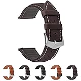 【Correa de reloj liberación rápida】: La instalación nunca es un problema para los usuarios de Fullmosa pulsera de reloj. Con la ayuda de la barra de resorte mejorada, puede instalar fácilmente la correa en su reloj favorito en cuestión de segundos ya que no se necesita ninguna herramienta.