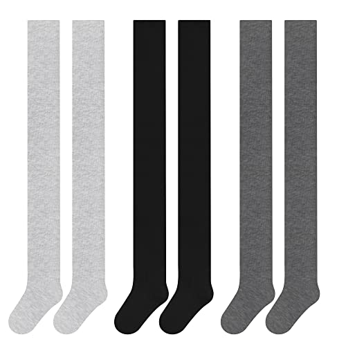 Libella 3er Pack Kinder Jungen Strumpfhose Strickstrumpfhose Baumwolle einfarbig 2710 Anthrazit+Grau+Schwarz 134-140