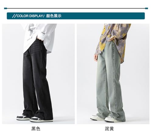 Pants Trousers Denim Spring High Street Micro Spicy Jeans for Men Daily Loose and Vertical Feel Long4