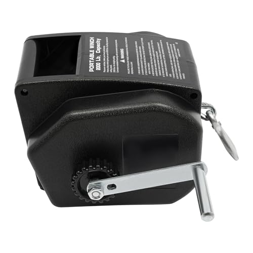 Winche eléctrico para remolque de botes 2000lbs 12V con control remoto miniatura 5
