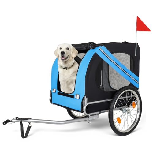 Premium Foldable Pet Bike Trailer with All-Terrain Wheels