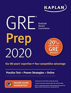 GRE Prep 2020: Practice Tests + Proven Strategies + Online (Kaplan Test Prep)