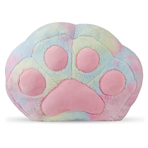 Cuebear Stuffed Animal Storage Bean Bag Chair Cover For Kids Tie Dye Cat's Paw Bean Bag Chair For Girls Medium Size Toy Organizer Cover Only Without Filling #TOP11