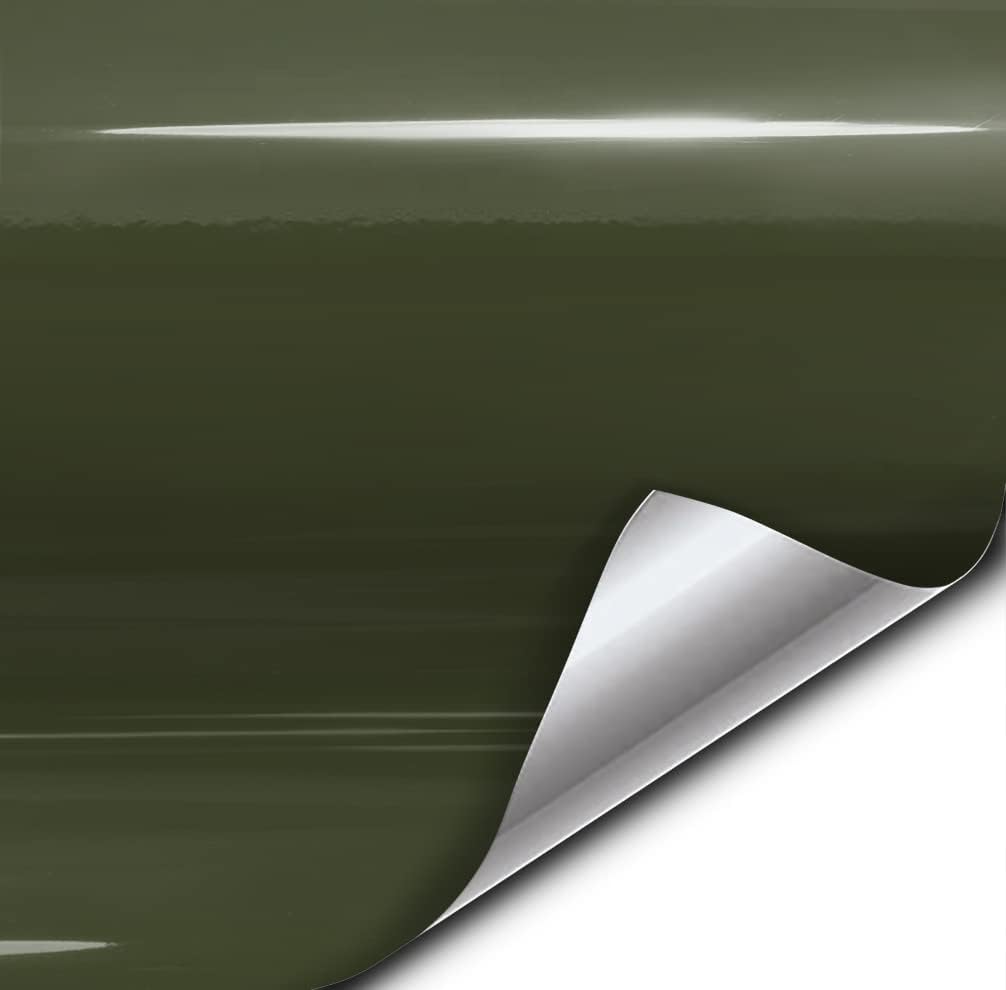 VViViD Gloss Military Green Premium Vinyl Wrap Film (100ft x 5ft)
