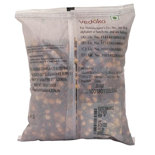 Image of Amazon Brand - Vedaka Roasted Chana Whole with skin 500 g (Pack of 3)