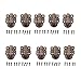 Dophee 10Pcs 2.32"x1.57" Antique Bronze Retro Style Iron Toggle Fit Case Box Chest Trunk Latch Hasps