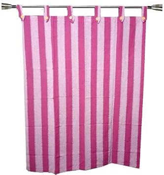 nissi Cotton Window Curtains || Pack of 1|| (Pink)