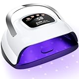 LKE UV Nail Lamp Nail Dryer 220W Professional UV LED Nail Lamp Led Nail Lamps for Gel with 4 Timers-Auto Sensor UV Lamp for Gel Nails Detachable Curing Lamp Gel Nail Polish for Home and Salon - Image 1