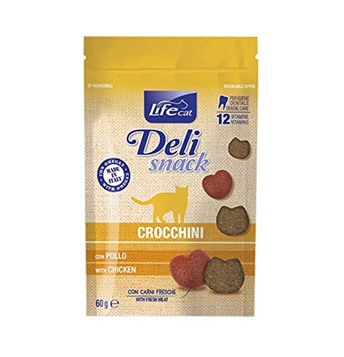 Life Cat Crocchini con Pollo, Deli Snack 60g