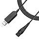 Tobfit 15V HQ8505 Ladekabel für Philips Rasierer 3000 5000 7000 9000 Series MG7745 MG7730 MG7720 MG7710 One Blade Pro QP6510 QP6520 QP6530 QP6541 QP6550 QP6620 QP6650 QP6651,USB Ladekabel