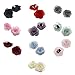 DIIOOMIEEU Detachable Fashion Shoe Clips Fabric Rose Flower Shoes Buckles Flower Decoration for High Sandal