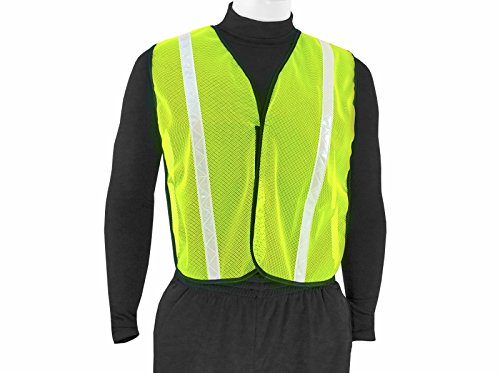 Jorestech Safety Vest High Visibility Yellow/Lime Mesh With 1" Reflective Tape Vl-01 (One Size Fits Most, 50 Pack) #TOP1