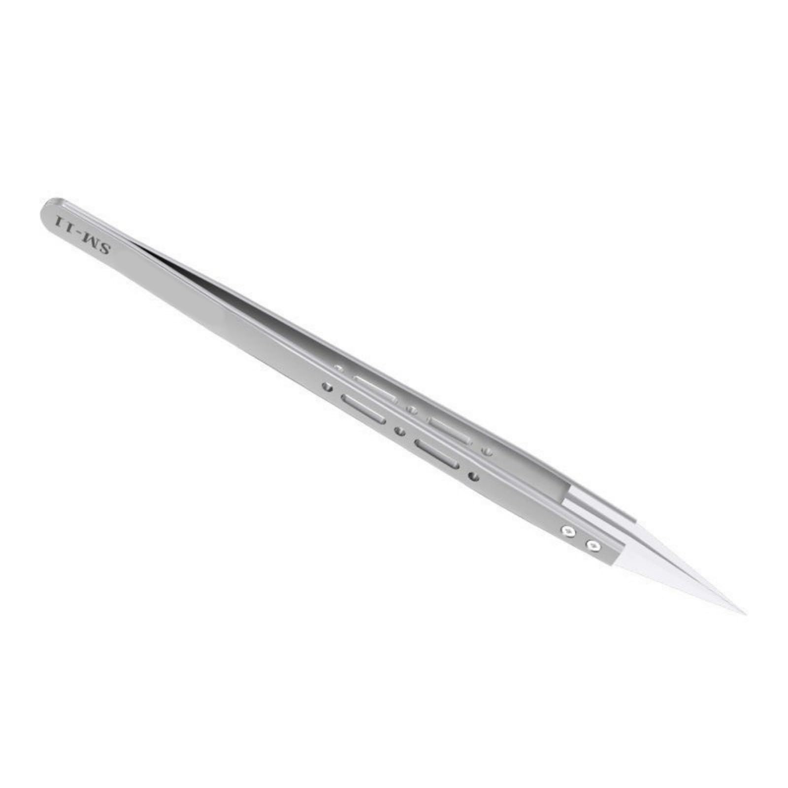 Kaccde A Industrial Ceramic Tweezer Precisions Pointed Tweezer For Sensitive Components Electronic Repair Tipped Stainless Steel Tweezers