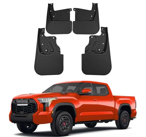 Image of Mud Flaps Mud Guards Fit for Toyota Tundra 2022-2023, Front & Rear Mud Splash Guards Accessories - 4 Pc, Black, LAN-TUNDRA 22-23