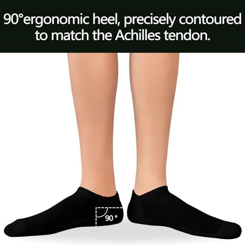 +MD No Show Socks for Women and Men, Viscose Bamboo Soft Athletic Running Moisture Wicking Short Casual Sports Socks 6 Pairs2