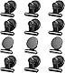 Grtard 12 Stück Schwarz Magnetische Clips, Starke Kühlschrankmagnet Clips mit Kratzfesten Klebepads, Whiteboard Magnete für Magnettafel, Magnetische Metall Klammer, Starke Magnete Clip für Kühlschrank