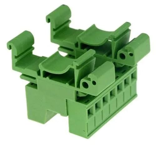 Bloque terminal 2EDG-UKR-5.08mm de 12 pines para montaje en carril DIN de 35mm