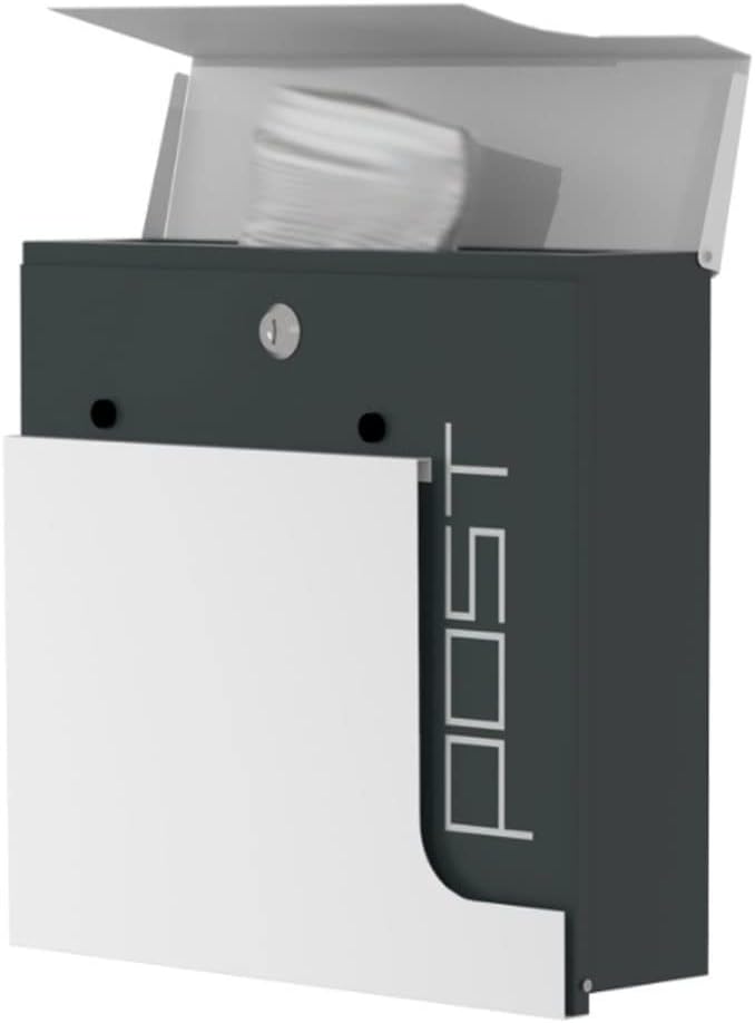 Wall Mounted Mailboxes for Outside,Mailboxes for Outside Wall Mount,Mailboxes & Accessories, Letterbox Posts Wall Mount Mailboxes Mailbox Covers Mail Drop Collection Boxes Galvanized Steel Lockers