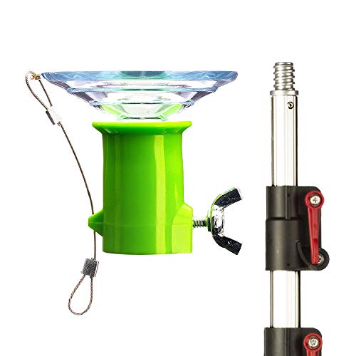 STAUBER Best Bulb Changer with Pole - Includes The STAUBER"Quick-Lock" Light Bulb Changer Extension Pole - Extends from 5 to 12 Feet - (Large Suction, 12 Feet)