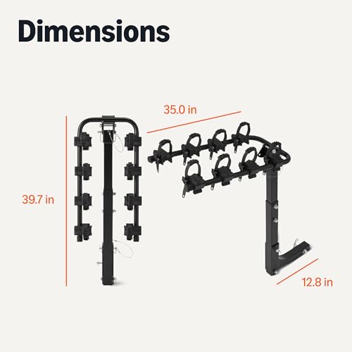 Amazon Basics 4-Bike Hitch Rack