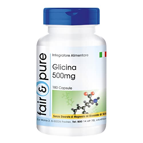 Fair & Pure® - Glicina 500mg - Vegan - Pura - 180 Capsule