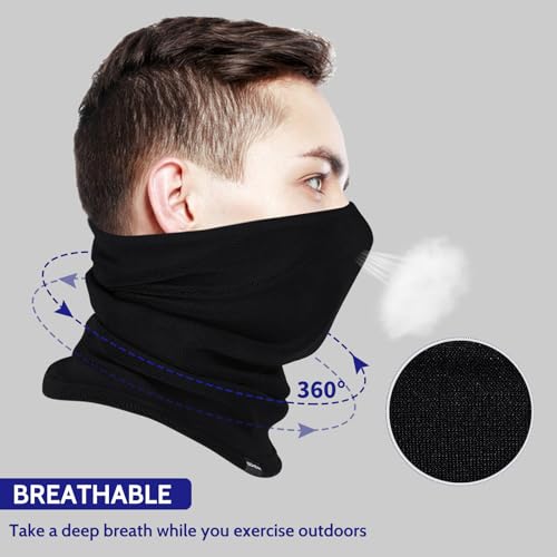 GXCROR Aquecedor De Pescoço De Inverno Fleece Neck Gaiter Para Esqui Motocicleta Bicicleta Corrida E