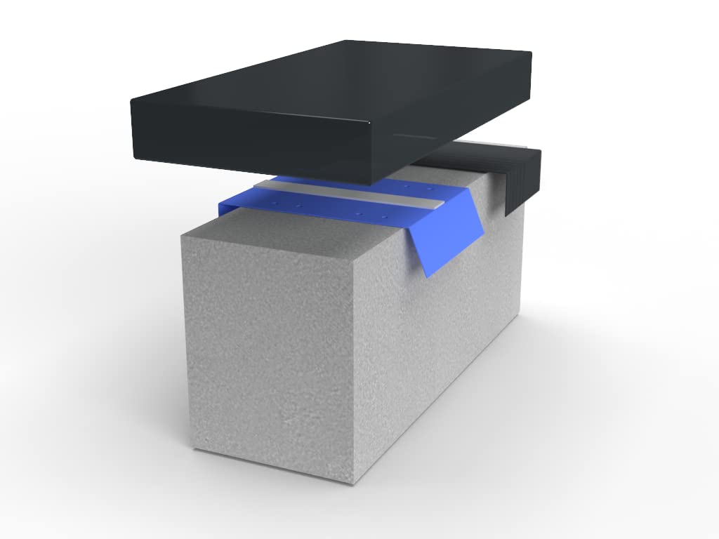Alu-Mauerabdeckung Komplettsystem Endstück XL Anthrazit RAL 7016