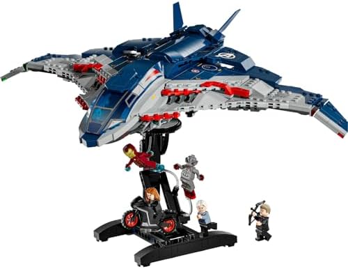 LEGO ǀ Marvel Avengers: Ultron Çağı Quinjet 76325 – 12 Yaş ve Üzeri Süper Kahraman Seven Çocuklar için Koleksiyonluk Marvel Uçağı Oyuncak Yapım Seti, Süper Kahraman Aksiyonu (1131 Parça) - Görsel 2
