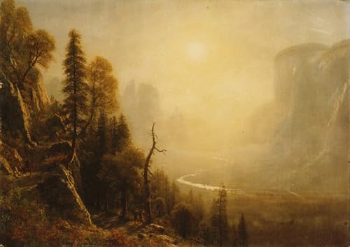 Cuadro Albert Bierstadt Yosemite Valley original para regalo de boda o inauguracion de casa