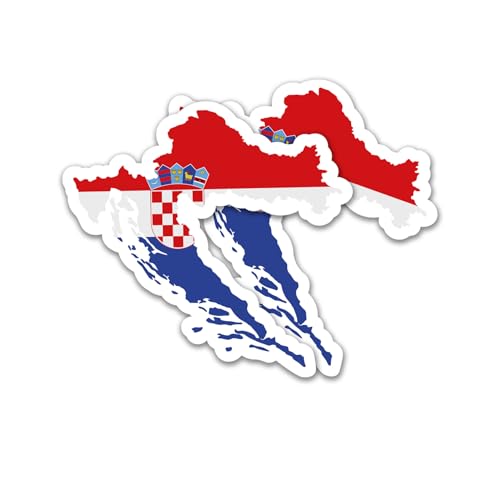 Finest Folia 2er Set Länder Silhouetten Aufkleber Länderaufkleber Bundesland Flagge Sticker für Auto Fahrrad Motorrad Modellblau selbstklebend wetterfest R215 (12 Kroatien) Finest Folia 2er Set Länder Silhouetten Aufkleber Länderaufkleber Bundesland Flagge Sticker für Auto Fahrrad Motorrad Modellblau selbstklebend wetterfest R215 (12 Kroatien)