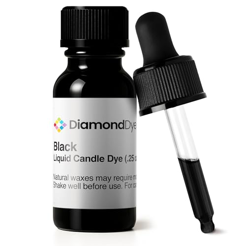 Black Liquid Candle Dye for Soy Paraffin & Beeswax Candle Making .25 oz