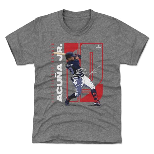 Ronald Acuna Jr ATL Braves 500 Level Cotton MLB Scream T-Shirt - NAVY ~Free SHIP