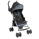 Ingenuity3D Mini Convenience Stroller – Lightweight Stroller with Compact Fold, Multi-Position Recline, Canopy with Pop Out Sun Visor – Umbrella Stroller for Travel and More, Slate Grey