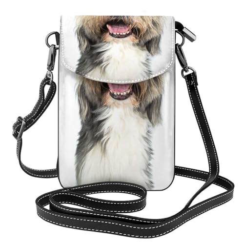 Porte-téléphone Bearded Collie pour femme, fini les poches de pantalon déformées