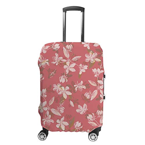 Housse de protection pour bagages fleurs de pomme lavable valise voyage cabine