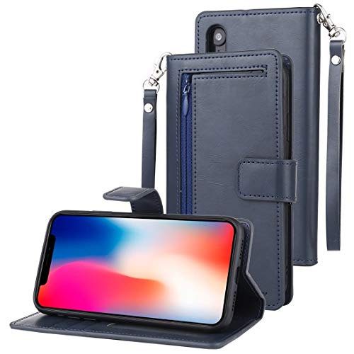 Coque iPhone XR antichoc rabat horizontal et fentes pour cartes