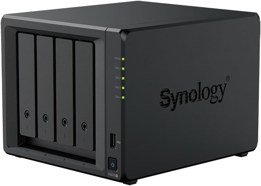 Image of Synology DS925+(2X 2.5GbE Ports, Ryzen V1500B, 4GB RAM) 4-Bay 16TB Bundle with 4X 4TB Seagate Ironwolf HDDs