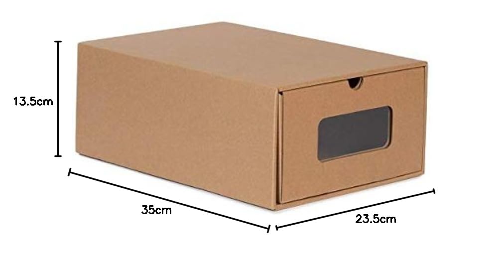 IDMarket - Lot de 20 cartons boites de rangement à chaussures avec tiroir