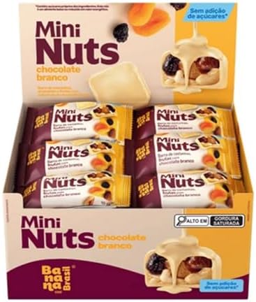 Banana Brasil Mini Nuts Barra de Castanhas Amendoim e Frutas com ...