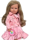 Kennedy and Friends Complete Outfits for 18 Inch Fashion Girl Dolls- 18 Inch Doll Clothes That Fits All 18 Inch Dolls (Pink Summer Dress with Floral Purse)