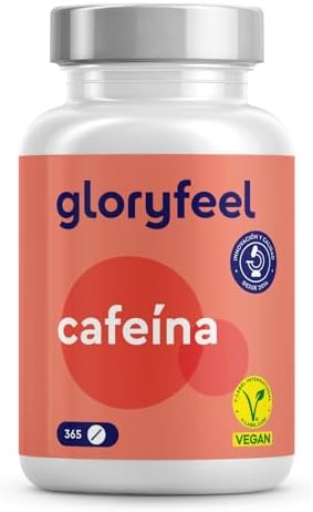 Cafeína Anhidra Pura - 365 Tabletas para 1 año - 200mg por Tablet...