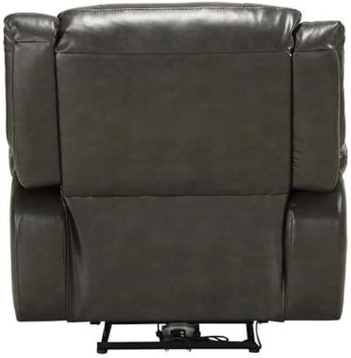 Acme Imogen Recliner (Power Motion) in Gray Leather-Aire