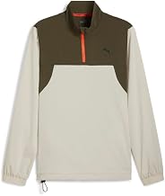 PUMA Mens Energy Trend Woven Jacket Athletic Outerwear Casual Lightweight - Green
