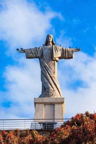 Tableau Cristo Rei de Jésus-Christ adrium toile premium paysage Portugal