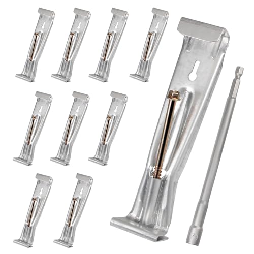 10 Pack 5 Inch K Style Gutter Hangers with Rust-Resistant Screws