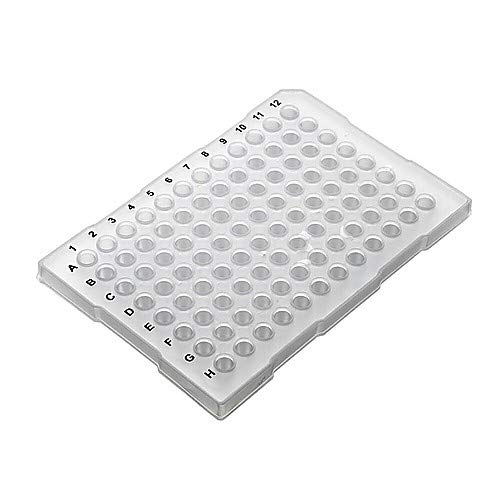 Labcon 1141N80PK, 3976-520-000-9 PurePlus 96 Well Low Profile PCR Plate with Half Skirt for Popular Thermocycler, 0.1mL Capacity, Pack of 10